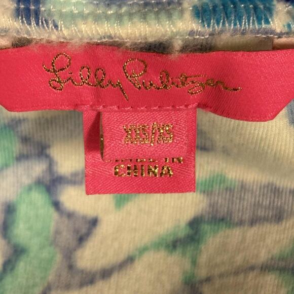 Lilly Pulitzer for Target My Fans Shift Dress Blue Pink XXS/XS 20th Anniversary - Picture 10 of 12